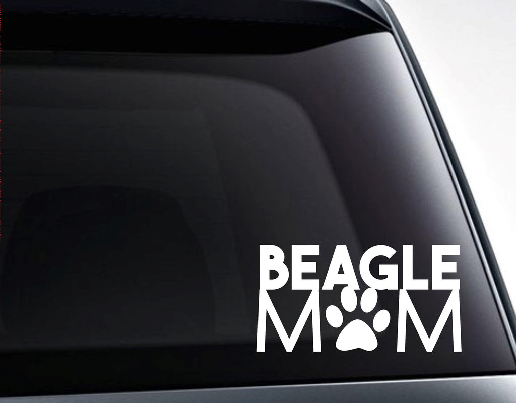 Beagle Mom Beagle Dog Vinyl Decal Sticker - FineLineFX
