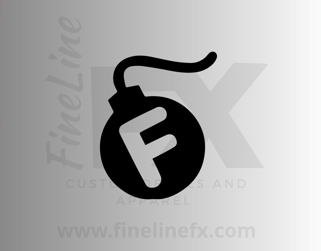 F Bomb Vinyl Decal Sticker - FineLineFX