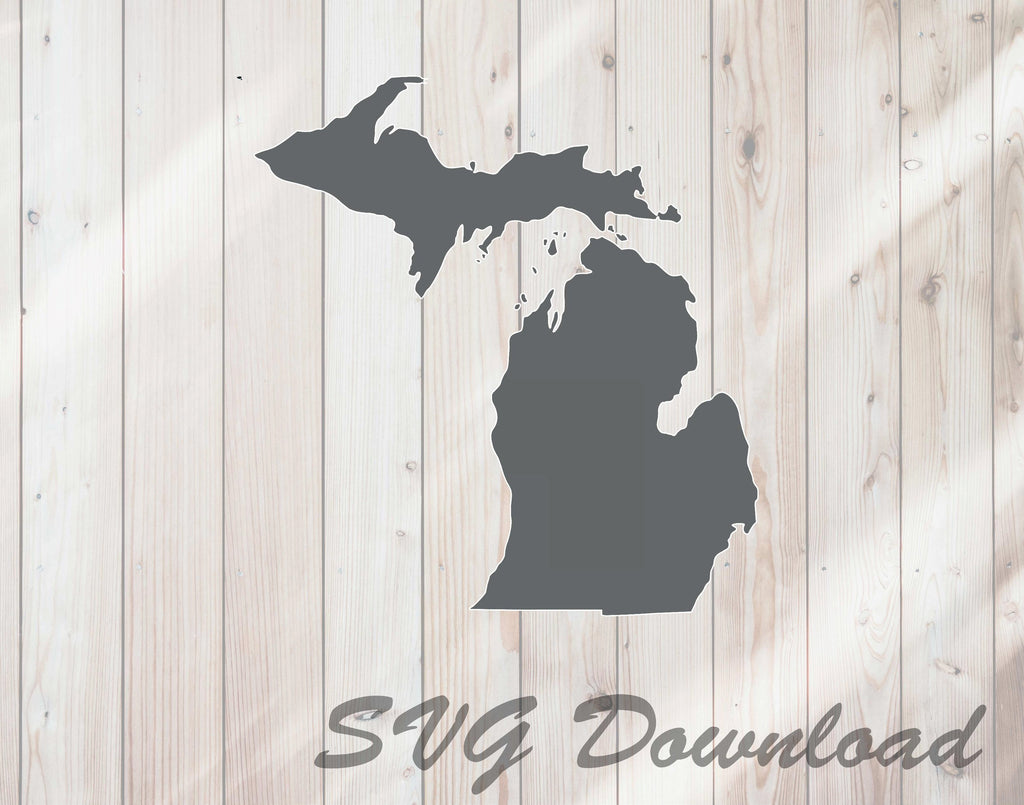 Michigan Shape SVG Cut File
