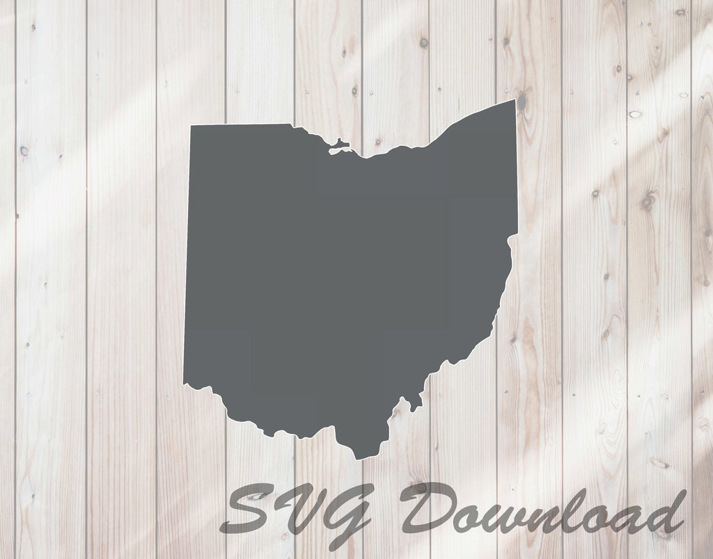 Ohio State Shape SVG Craft Cutting File Instant Download - FineLineFX