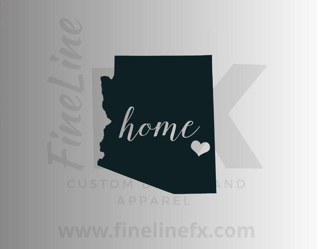 Arizona Home State Vinyl Decal Sticker - FineLineFX