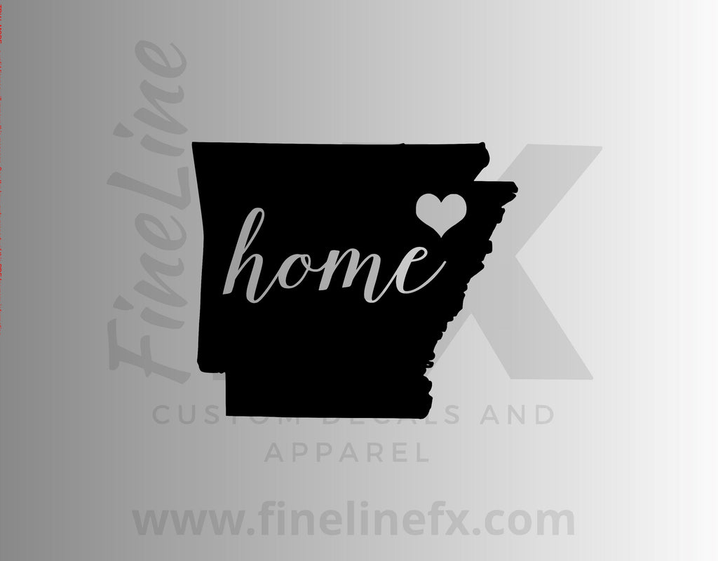 Arkansas Home State Vinyl Decal Sticker - FineLineFX