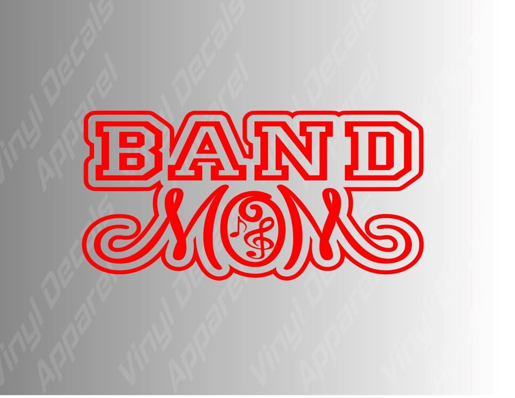 Band Mom Marching Band Mom Vinyl Decal Sticker - FineLineFX