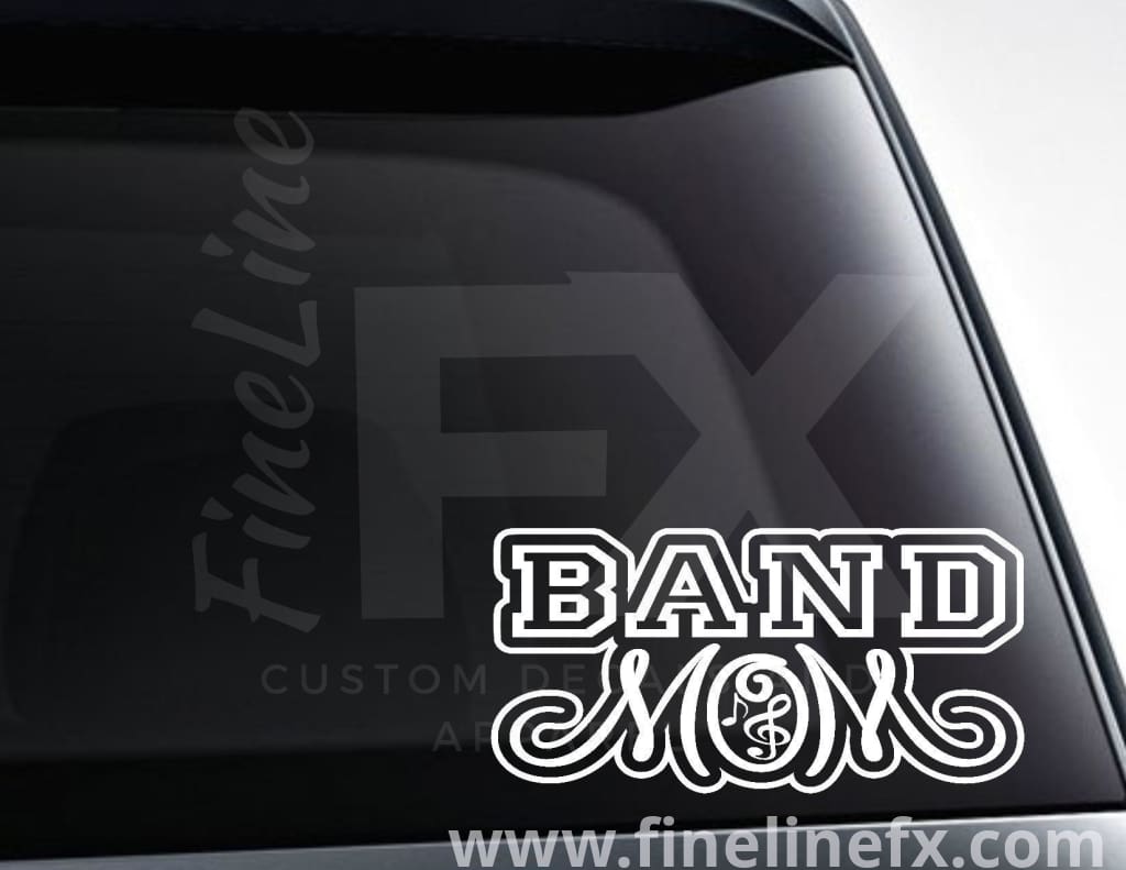 Band Mom Marching Band Mom Vinyl Decal Sticker - FineLineFX