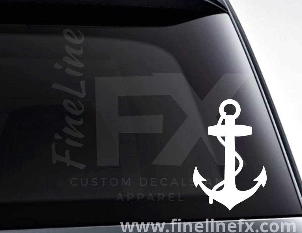 Boat Anchor Nautical Decal Sticker - FineLineFX