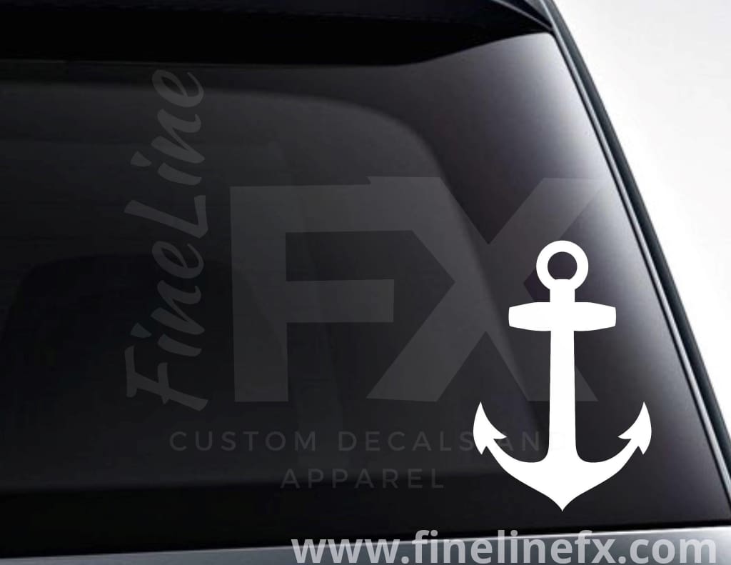 Boat Anchor Nautical Vinyl Decal Sticker - FineLineFX