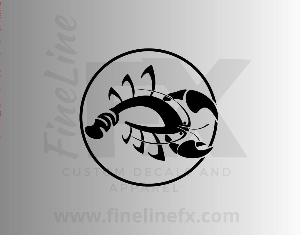 Cancer Crab Zodiac Astrology Sign Vinyl Decal Sticker - FineLineFX