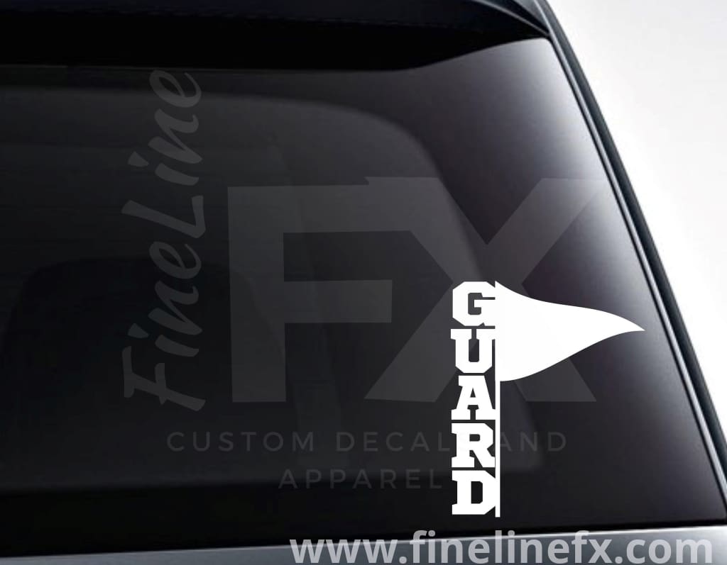 Color Guard Flag Marching Band Vinyl Decal Sticker - FineLineFX