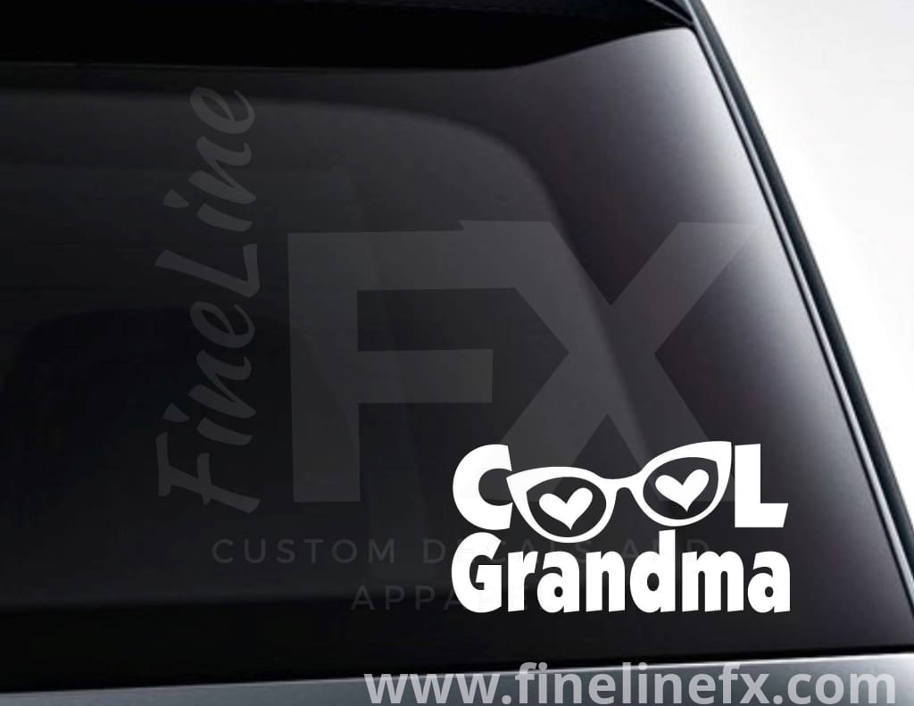 Cool Grandma Vinyl Decal Sticker - FineLineFX