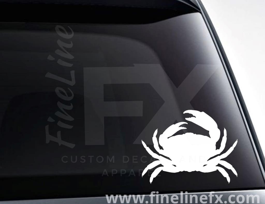 Crab Silhouette Vinyl Decal Sticker - FineLineFX