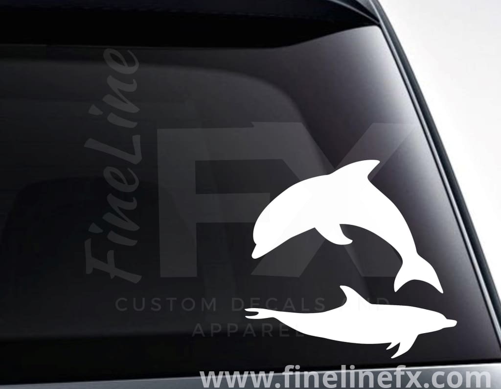 Dolphin Vinyl Decal Sticker - FineLineFX