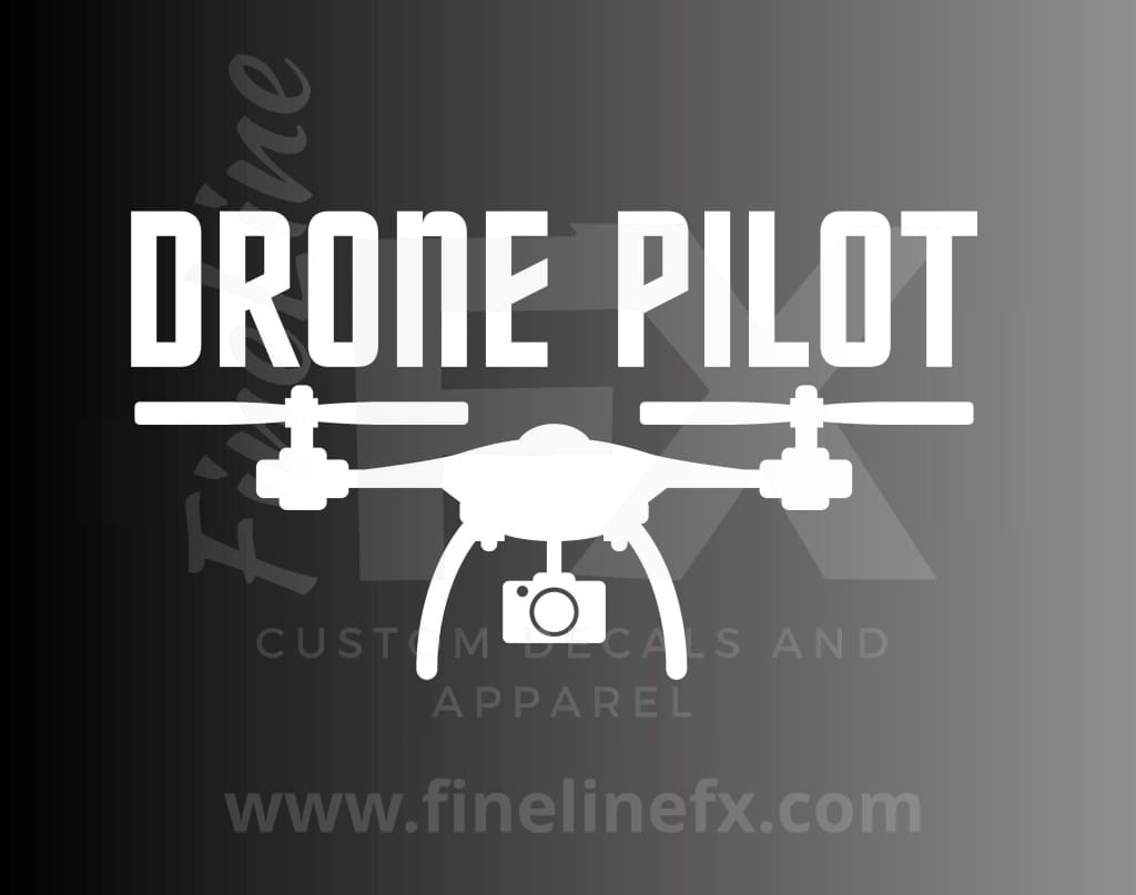 Drone Pilot Vinyl Decal Sticker - FineLineFX