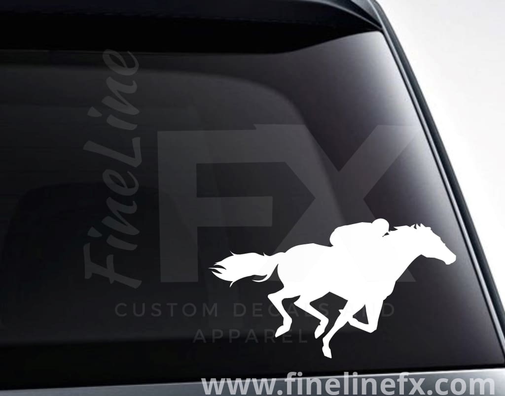 Equestrian Horseback Rider Vinyl Decal Sticker - FineLineFX