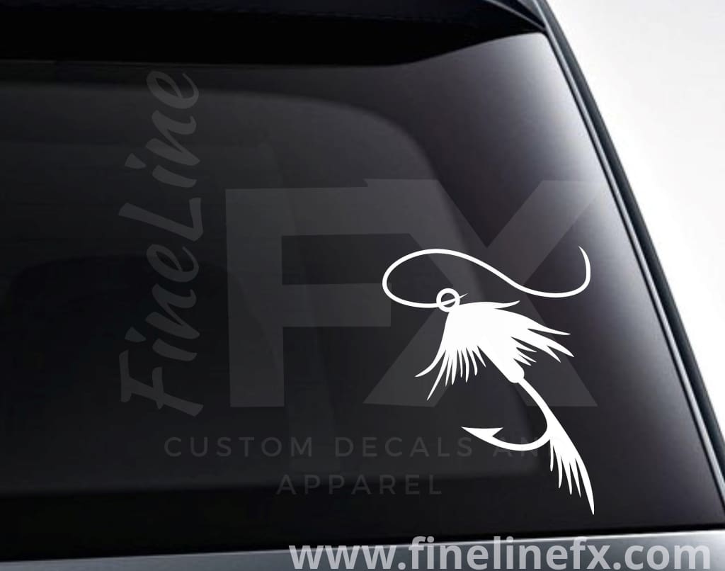 Fly Fishing Lure Vinyl Decal Sticker