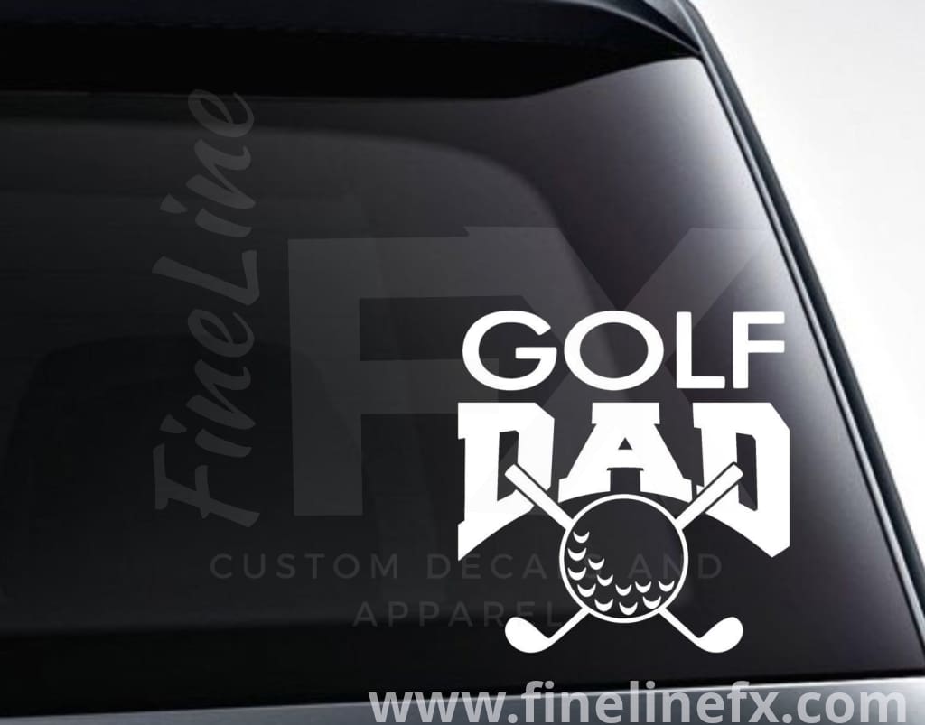 Golf Dad Vinyl Decal Sticker - FineLineFX
