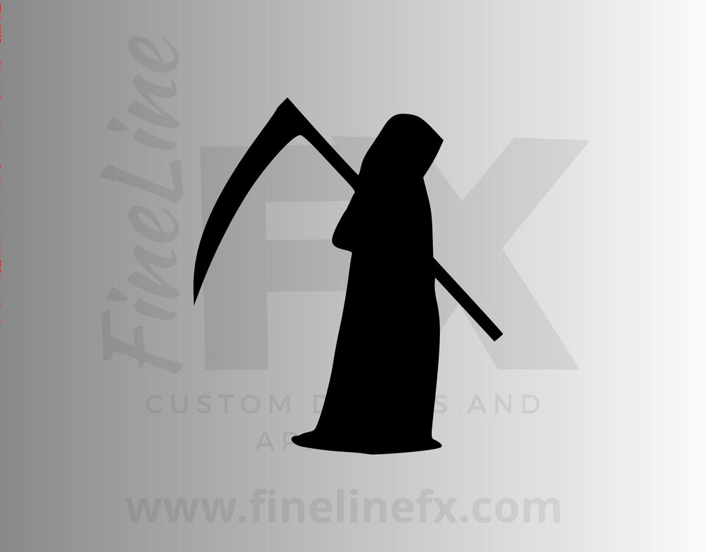 Grim Reaper Silhouette Vinyl Decal Sticker - FineLineFX