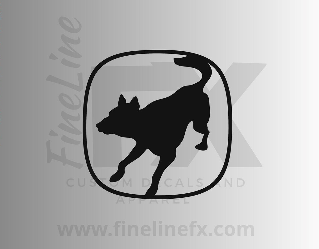  Watch Dog Guard Dog German Shepherd Home Security Vinyl Decal Sticker - FineLineFX