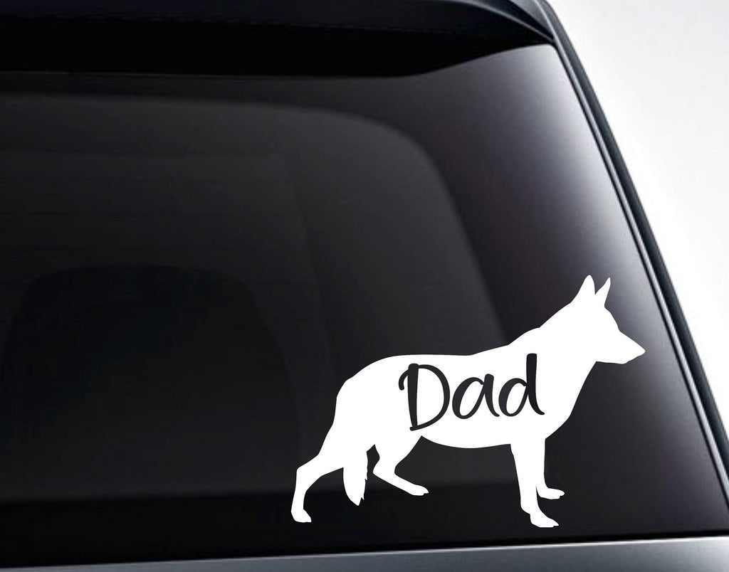 German Shepherd Dad Vinyl Decal Sticker - FineLineFX