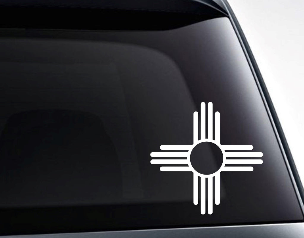 New Mexico Zia State Flag Symbol Vinyl Decal Sticker - FineLineFX