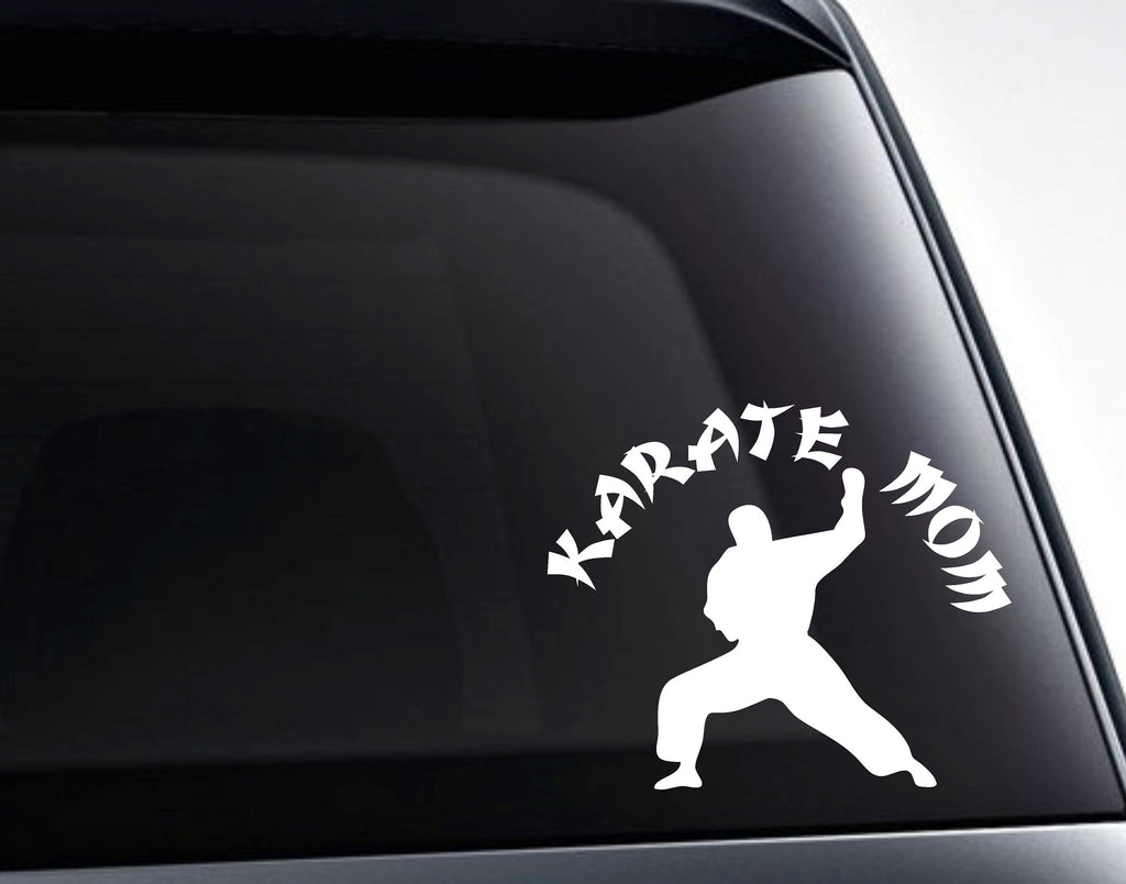 Karate Mom Martial Arts Vinyl Decal Sticker - FineLineFX