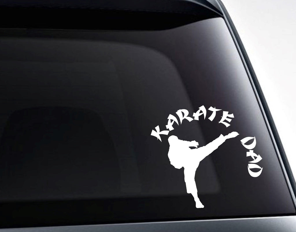 Karate Dad Martial Arts Vinyl Decal Sticker - FineLineFX