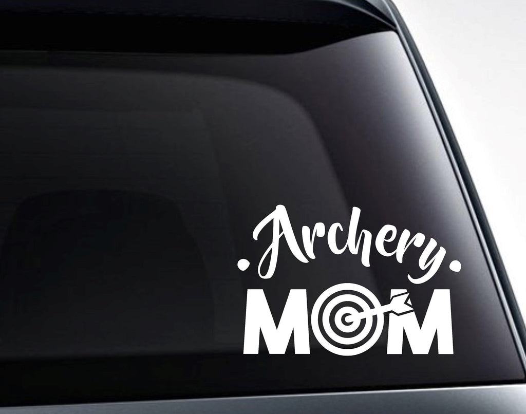 Archery Mom Target Vinyl Decal Sticker - FineLineFX