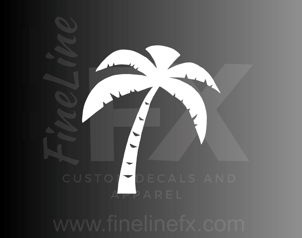 Palm Tree Silhouette Vinyl Decal Sticker - FineLineFX