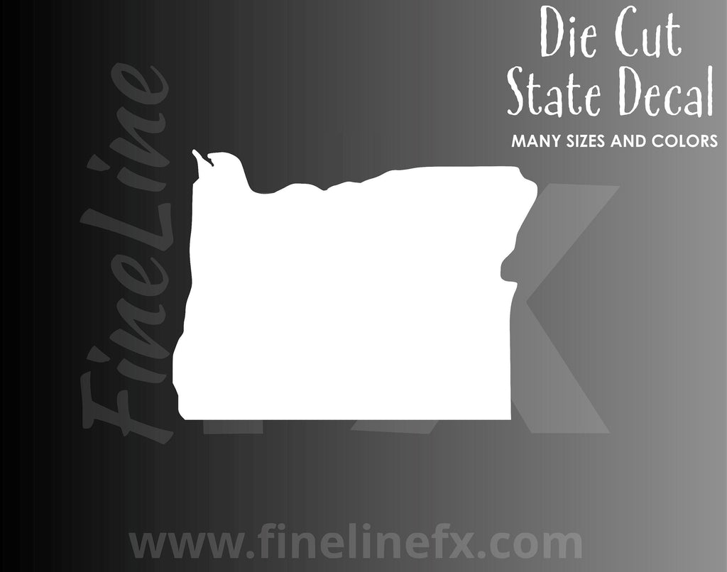 Oregon State Shape Vinyl Decal Sticker - FineLineFX