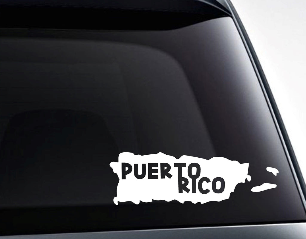 Puerto Rico Vinyl Decal Sticker / Puerto Rico Car Sticker - FineLineFX