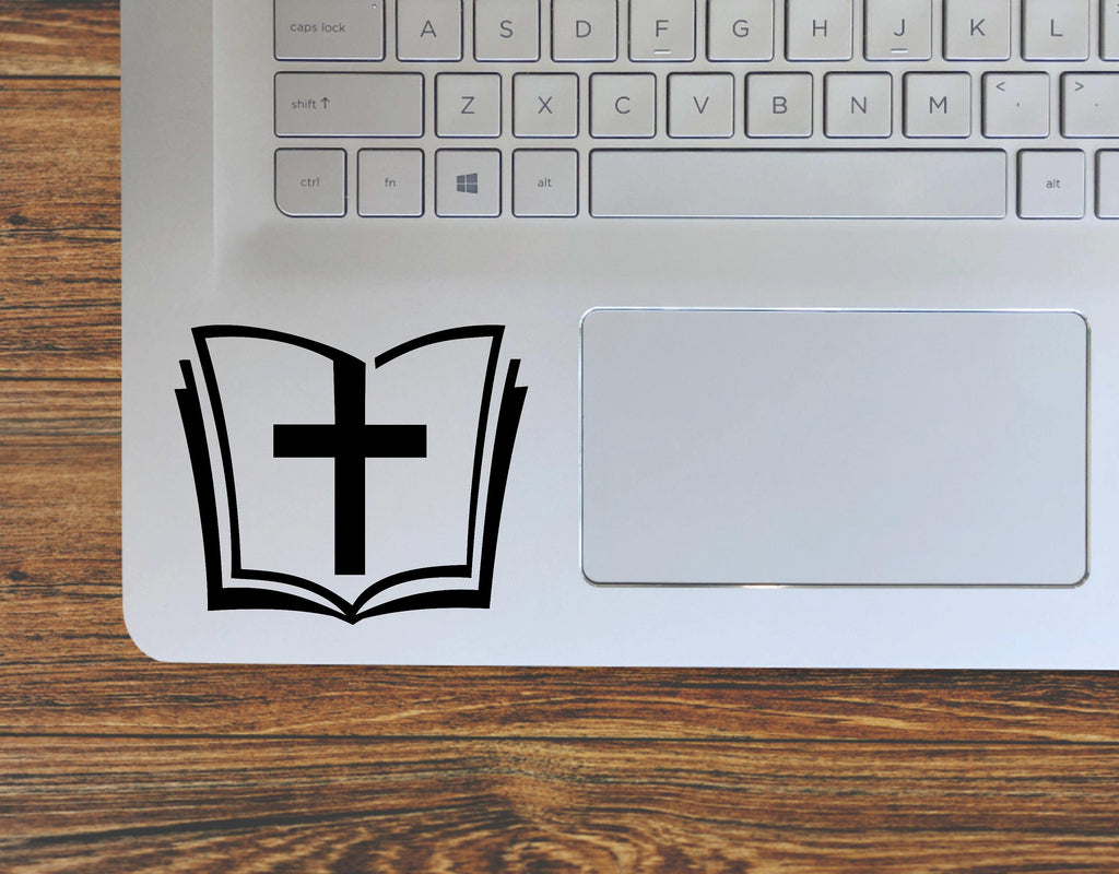 Bible with Cross Religious Christian Decal / Vinyl Decal Sticker - FineLineFX