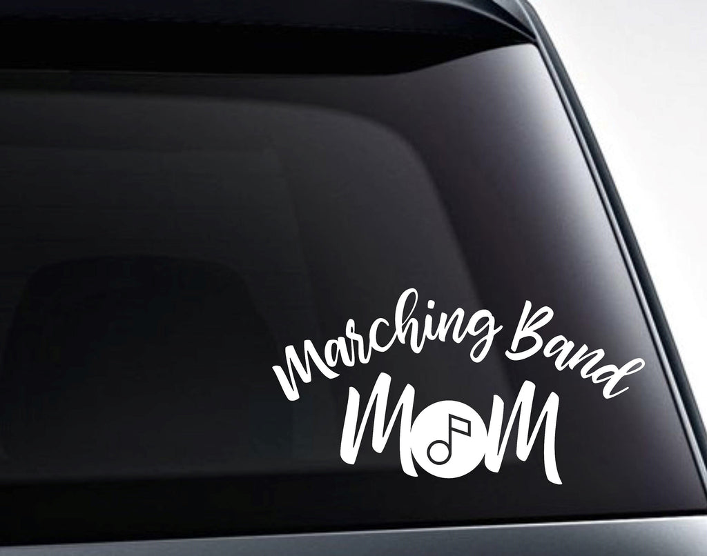Marching Band Mom Musical Note Vinyl Decal Sticker - FineLineFX