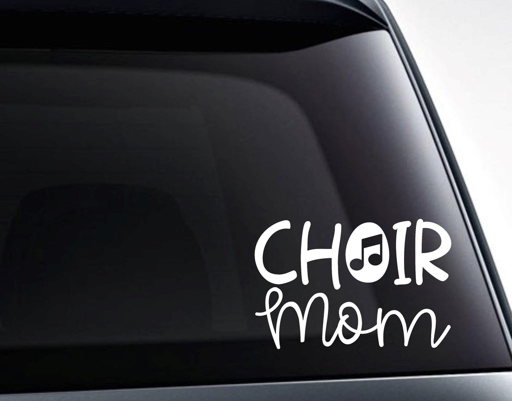 Choir Mom Musical Note Vinyl Decal Sticker - FineLineFX