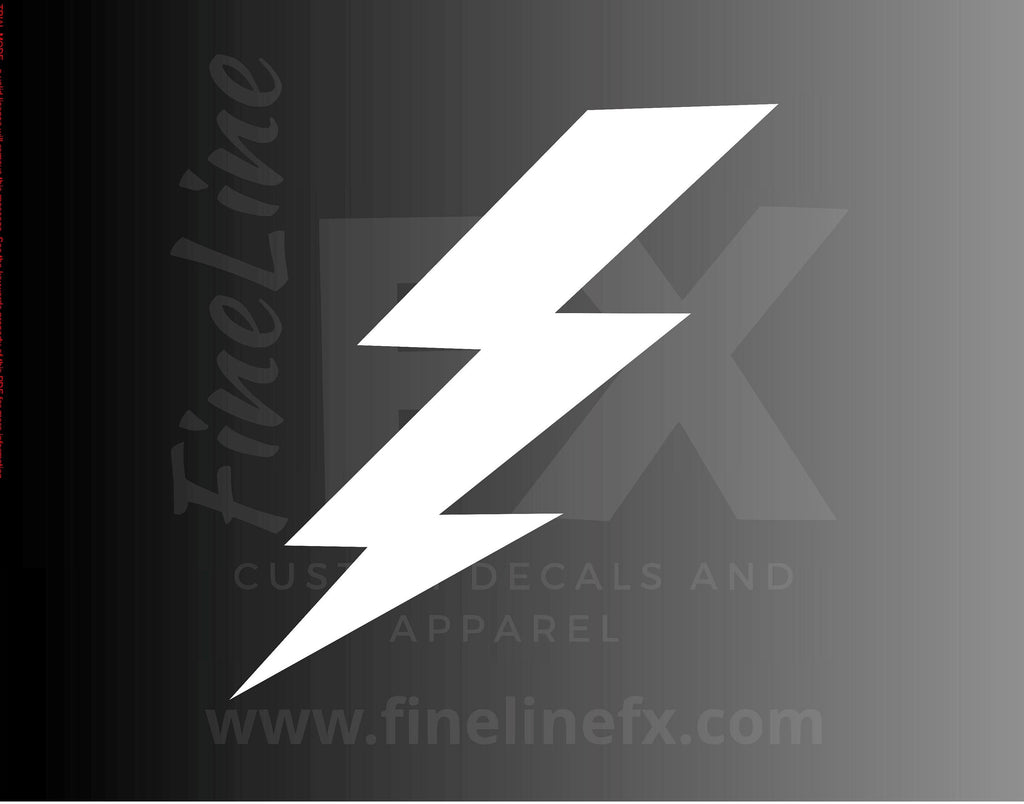 Lightning Bolt Electricity Vinyl Decal Sticker - FineLineFX