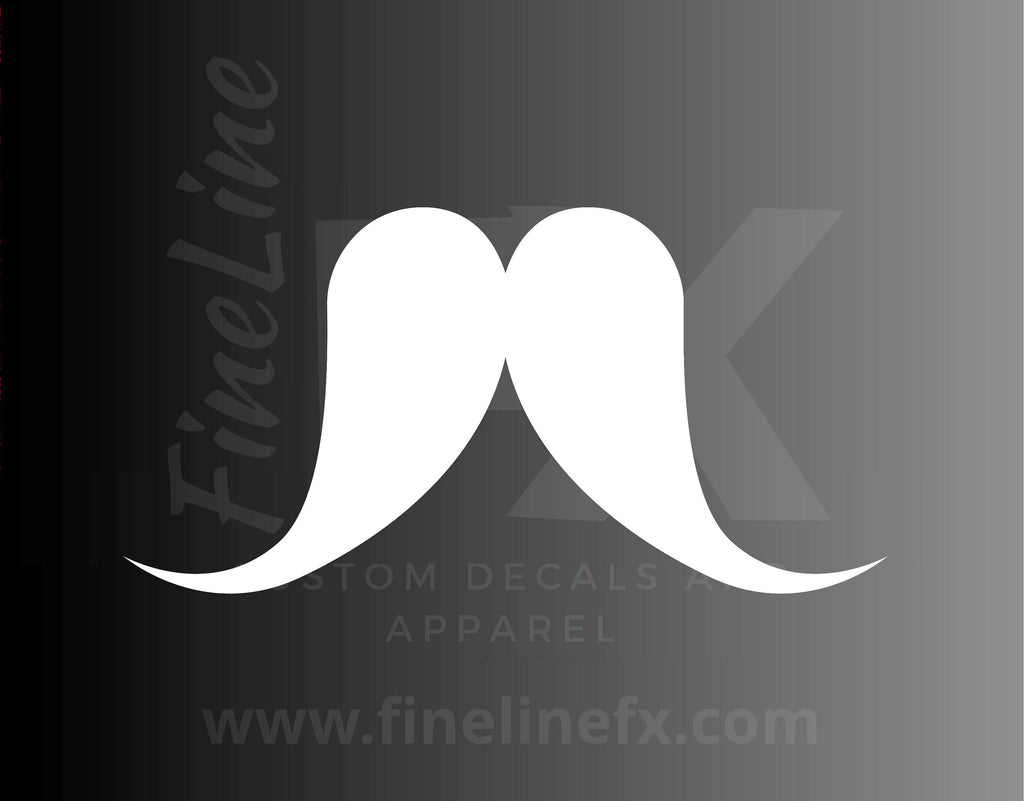 Fancy Mustache Vinyl Decal Sticker - FineLineFX