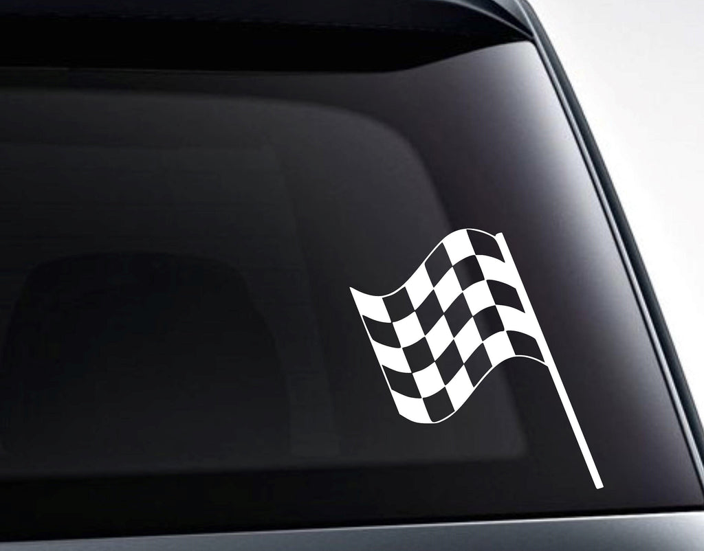 Checkered Racing Flag Vinyl Decal Sticker - FineLineFX