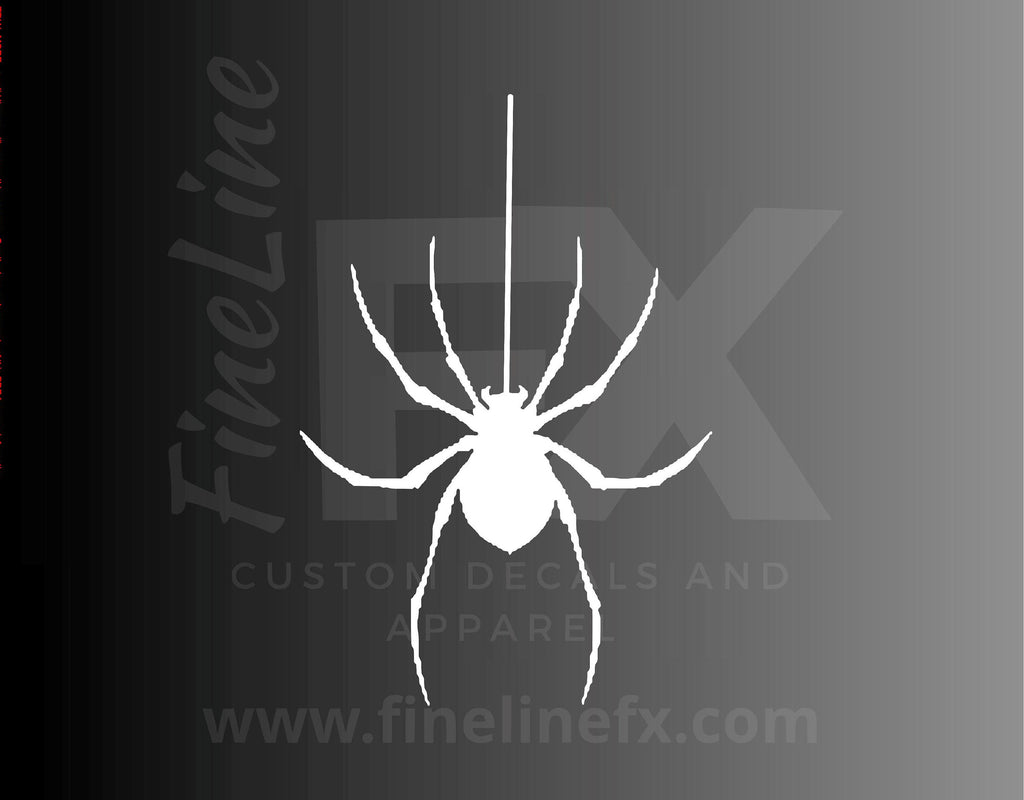 Hanging Spider Halloween Decor Vinyl Decal Sticker - FineLineFX
