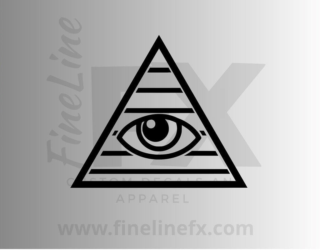 All Seeing Eye Vinyl Decal Sticker - FineLineFX