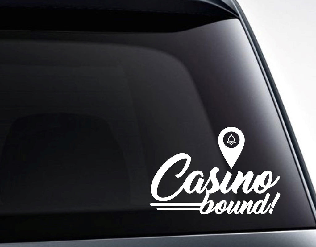 Casino Bound Gambler Vinyl Car Decal Sticker - FineLineFX