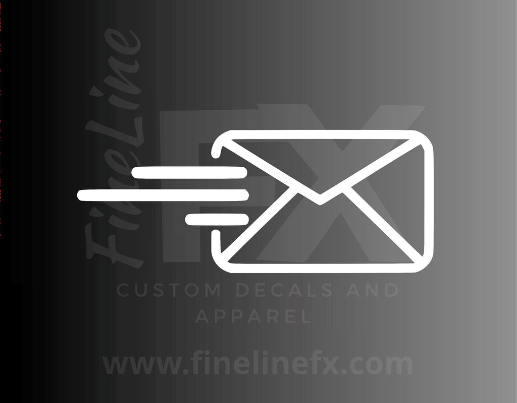 Outgoing Mail Sent Mail Symbol Mail Bin Label Vinyl Decal Sticker - FineLineFX
