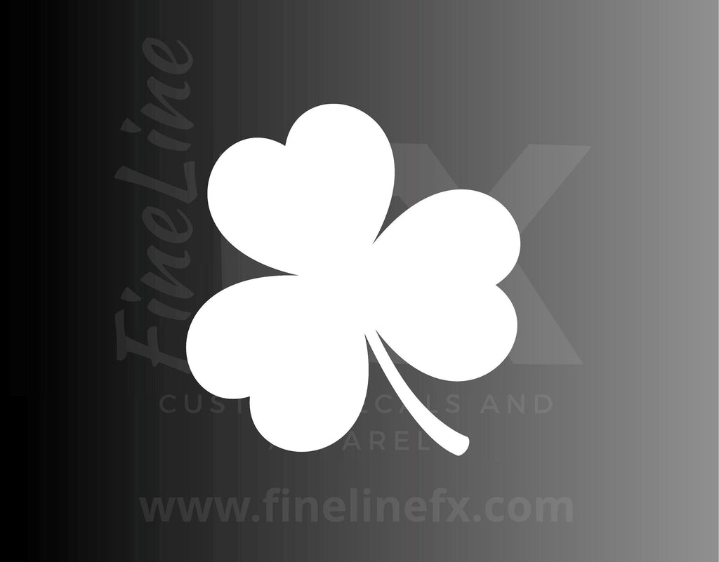 Shamrock 3 Leaf Clover Vinyl Decal Sticker / Irish, St. Patrick's Day Shamrock Decal - FineLineFX