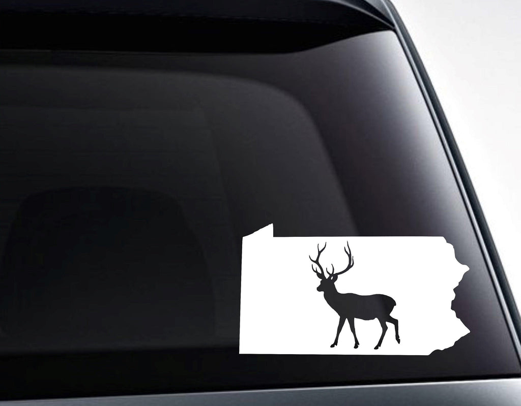 Pennsylvania Buck Deer Hunter Vinyl Decal Sticker - FineLineFX