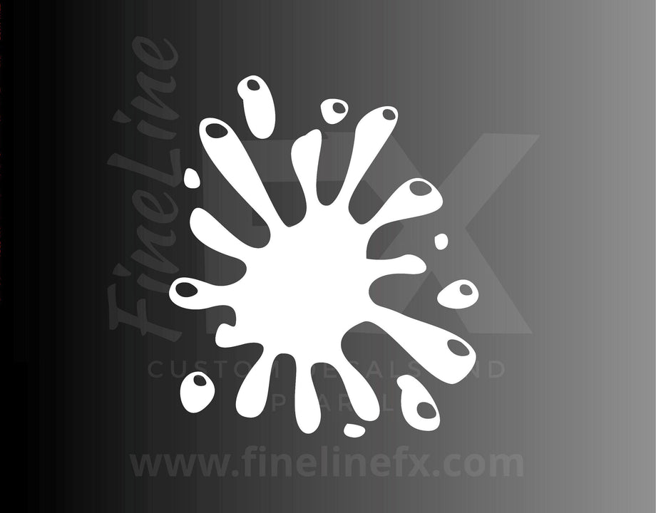 Paint Ink Splatter Die Cut Vinyl Decal Sticker – FineLineFX Vinyl
