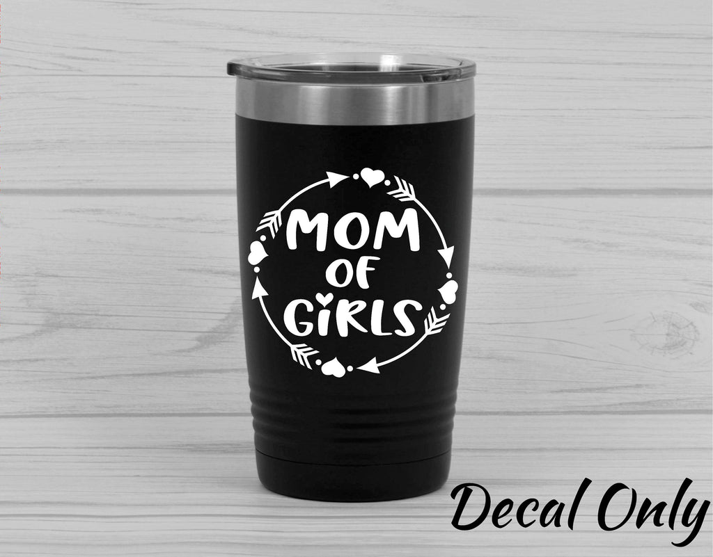 Mom of Girls Decal, Mom of Girls Sticker - FineLineFX