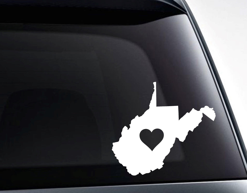 West Virginia Heart Love West Virginia Vinyl Decal Sticker / Decal for Cars, Laptops, Tumblers and More - FineLineFX