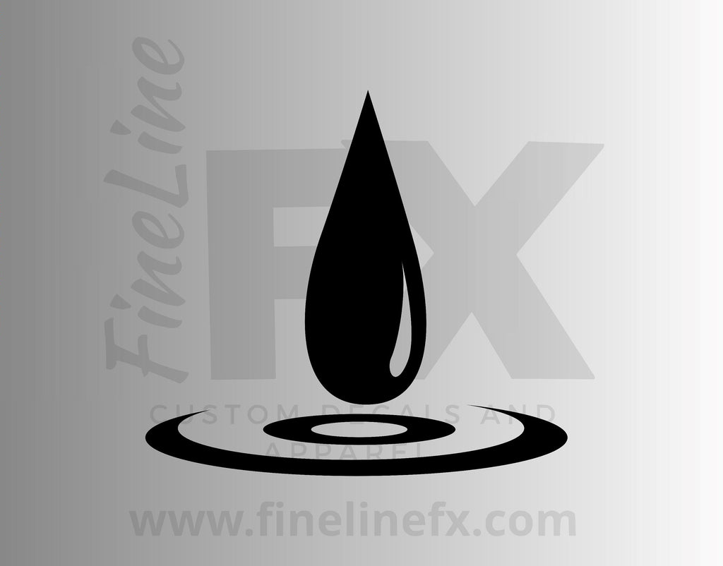 Water Drop, Water Icon Vinyl Decal Sticker - FineLineFX