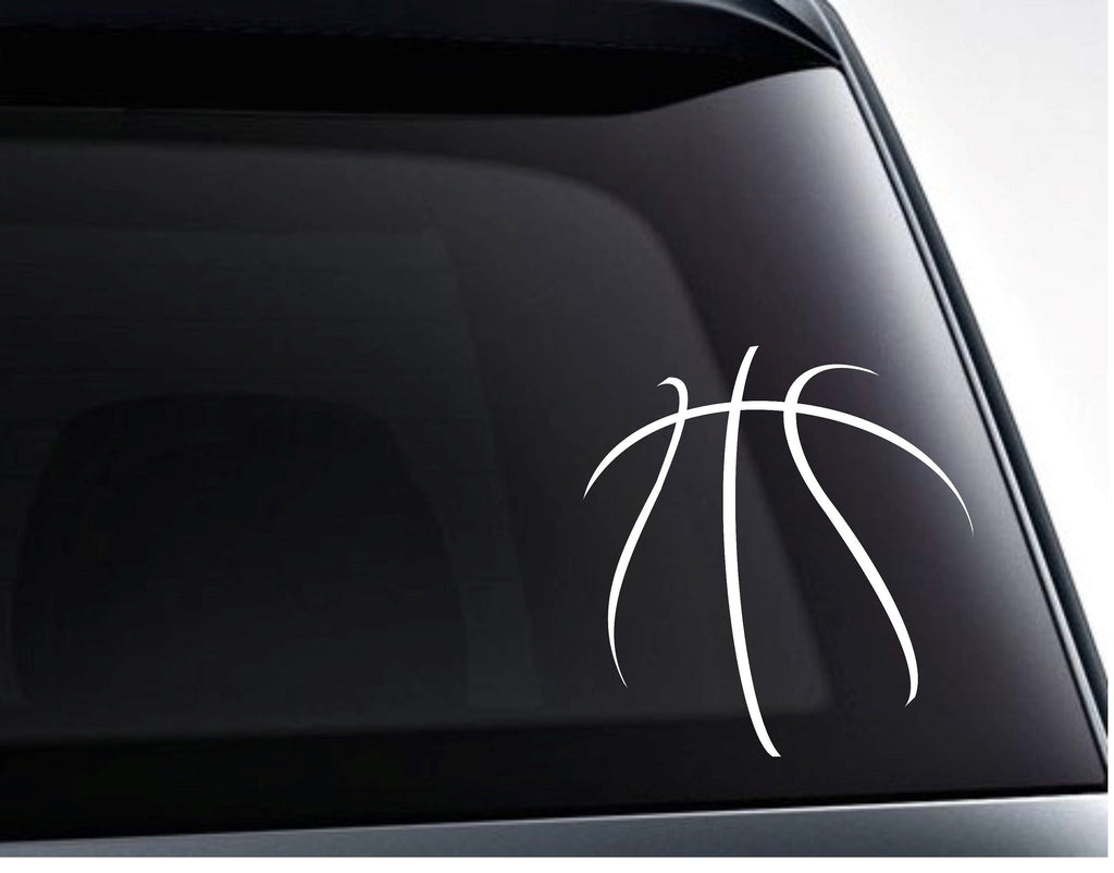 Basketball Seams Design Vinyl Decal Sticker - FineLineFX
