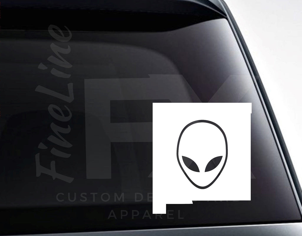 New Mexico Alien Vinyl Decal Sticker / Car Decal, Car Sticker, Die Cut Decal - FineLineFX