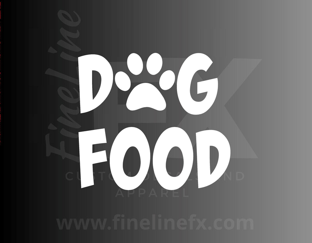 Dog Food, Pet Food Container Label Vinyl Decal Sticker - FineLineFX