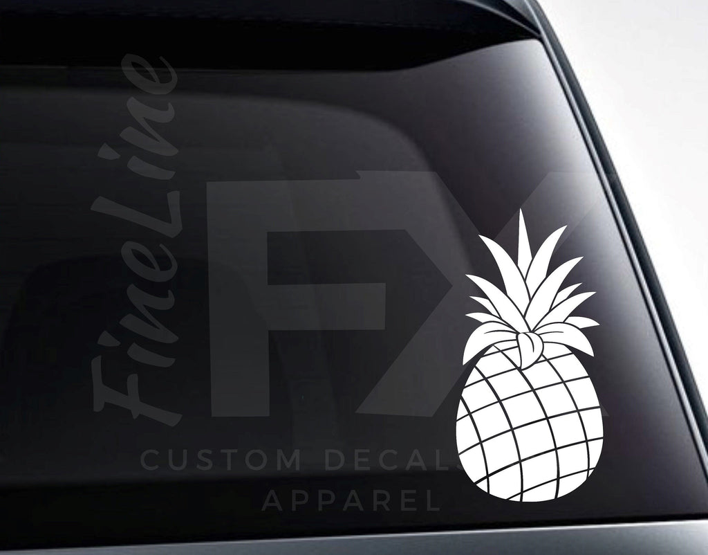 Pineapple Decal, Pineapple Fruit Tropical Vinyl Decal Sticker - FineLineFX