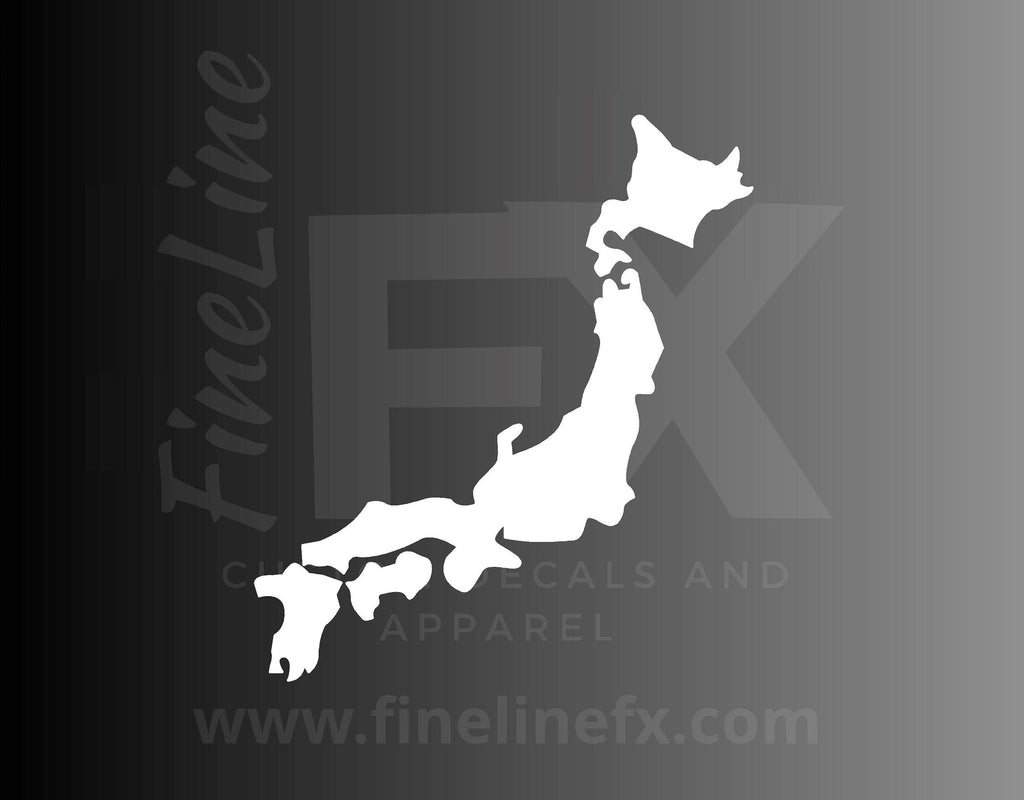 Japan Shape, Japan Map Country Outline - FineLineFX